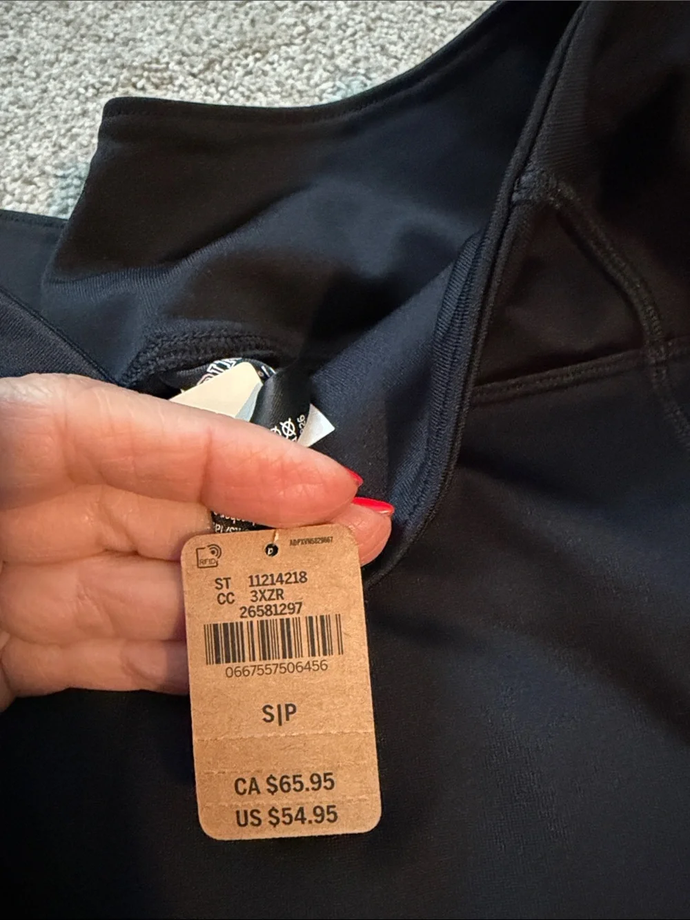 PINK Victoria's Secret Black High-Rise Leggings with Side Pockets